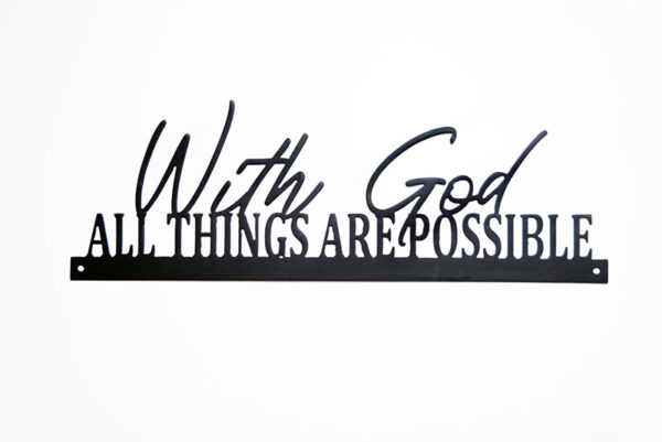 With god all things possible
