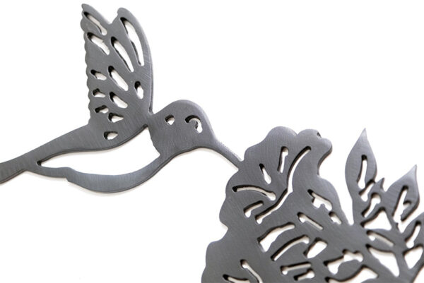 Hummingbird with flower tree spike